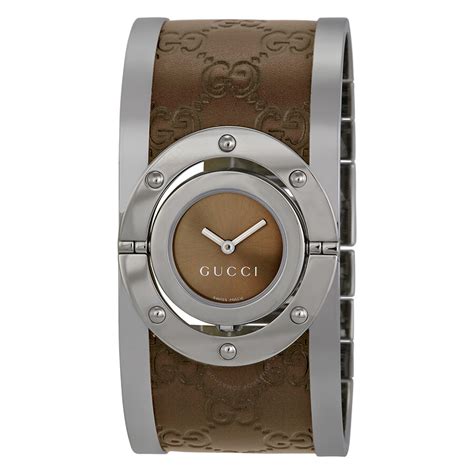 gucci brown twirl watch|gucci twirl watches for women.